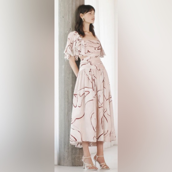 Aje- Marianne Ruched Midi Dress - Picture 5 of 15